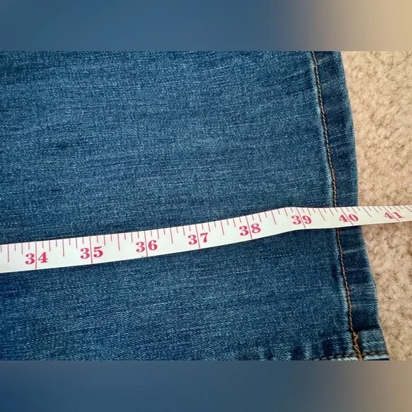 Kut from the Kloth Women’s Dark Blue Mid Rise Straight Jeans Size 14 - Picture 11 of 13